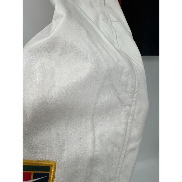 Nike X Yoon Ahn Oversize Varsity Jacket Wool Leather Oversized Bomber Wmns Sz L - Picture 12 of 16